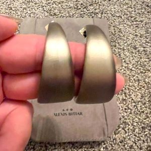 Alexis Bittar Wide Graduated Medium Hoop Earrings